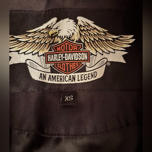 Harley Davidson Quilted Down Puffer Jacket - Picture 4 of 4